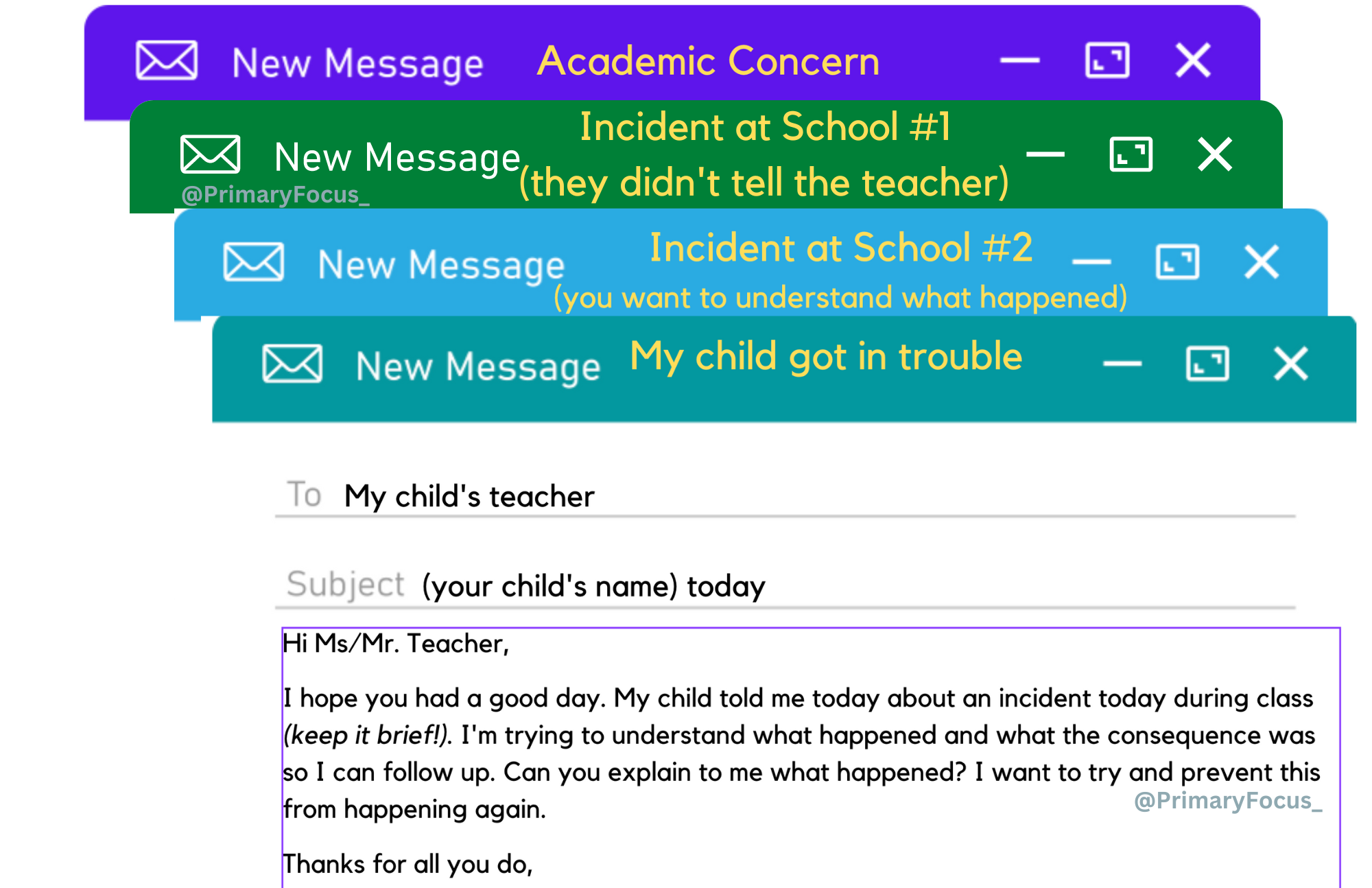 Free Download: 4 Easy Email Templates to Send the Teacher
